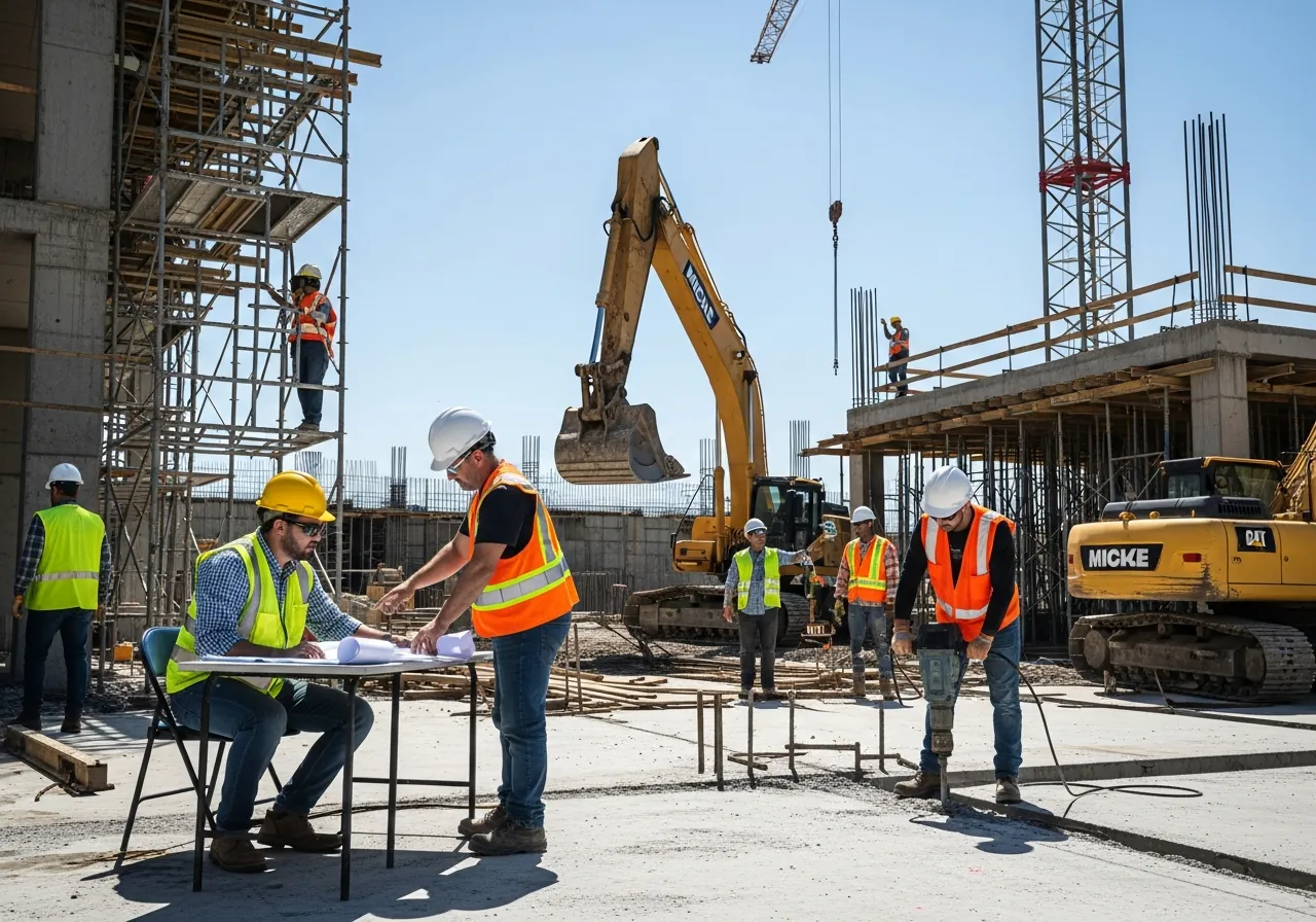 Team on site